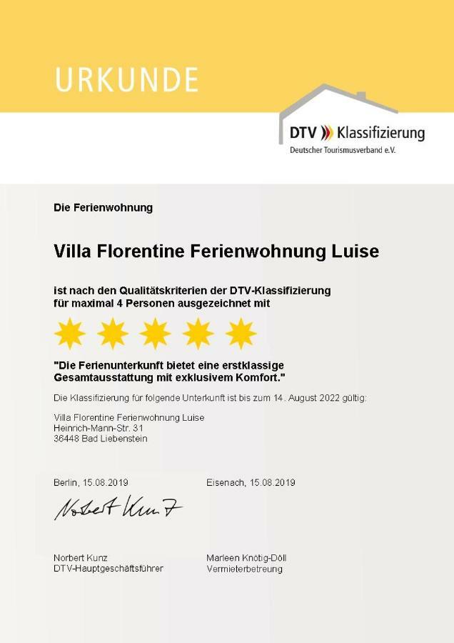 Villa Florentine Bad Liebenstein Eksteriør billede